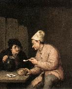 OSTADE, Adriaen Jansz. van Piping and Drinking in the Tavern ag china oil painting reproduction